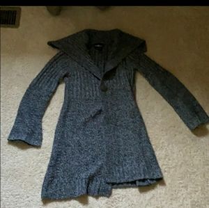 Long heavy cardigan type sweater